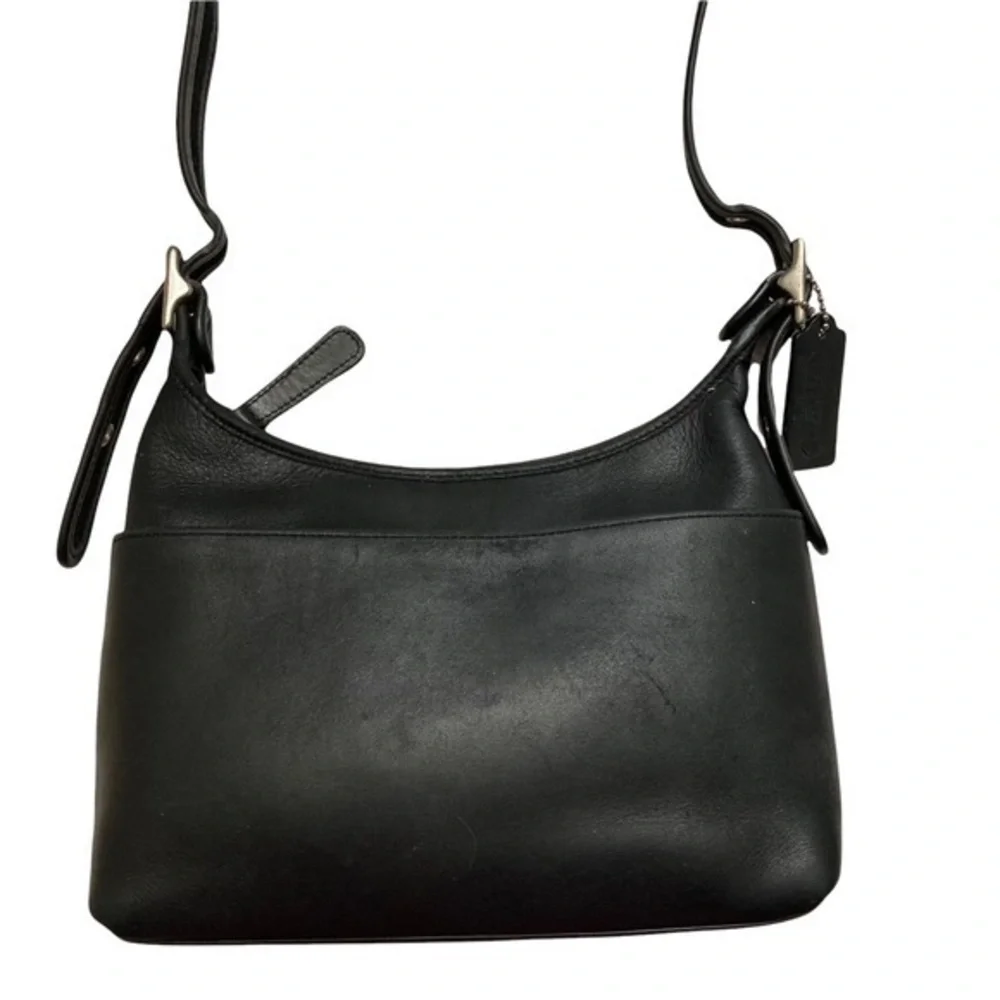 Coach vintage reissue Legacy Pocket Hobo, Black Leather, Style 9136
